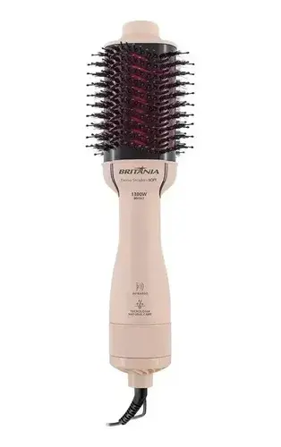 Escova Secadora e Modeladora Britânia 4 em 1 Anti Frizz BEC07R 1300W