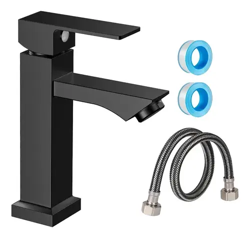 Torneira de Bancada Banheiro Luxo Inox Bica Baixa Lavatório
