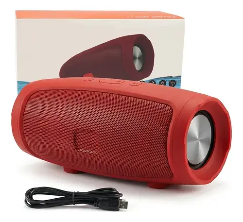 Caixa de Som Bluetooth Portátil 20W com Pendrive e Cartão SD