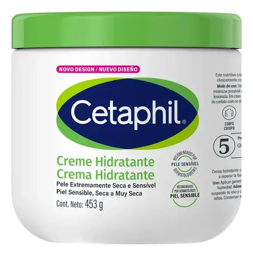 Cetaphil Creme Hidratante Corporal Pele Seca e Sensível 453g