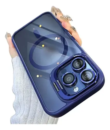 Capa Magnética com Proteção de Câmera iPhone 11 ao 17