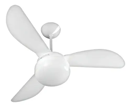 Ventilador de Teto Ventisol Fênix E-27 Branco 130W 3 Pás 960mm